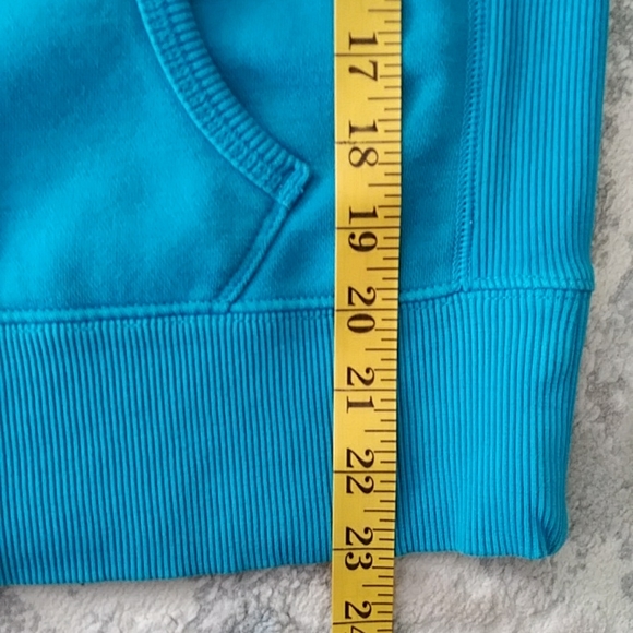 Under Armour Storm Fleece Pullover Hoodie Sweatshirt Loose Fit Small Blue Green - Picture 16 of 16